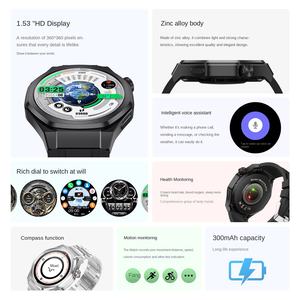 Reloj Inteligente Watch5Ultra con Pantalla HD de 1.53 Pulgadas, Brújula, Multifunción, Detección de Oxígeno <span class=keywords><strong>en</strong></span> Sangre, Monitoreo de Frecuencia Cardíaca, Seguimiento de Movimiento - Product Image 2