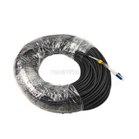 Cordon de brassage fibre optique blindé FIBERVISION 2 fibres FTTH avec connecteurs LC/UPC, blindage spiralé, OS2 5.0mm