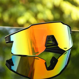 Migliori occhiali da sole sportivi a specchio per adulti fotocromatici Mountain Riding Bike ciclismo occhiali da sole