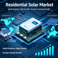 Micro-onduleur solaire PCBA principal pour système photovoltaïque domestique, sortie CC vers CA, protection contre les éclairs EMC, WiFi Bluetooth