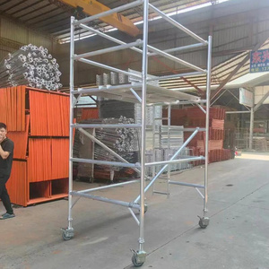 Tour d'échafaudage mobile pliable en aluminium, conçue pour un transport et une installation faciles - Product Image 5