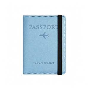 Custom Logo Pu Leather <b>Holder</b> Strap Embossed <b>Travel</b> <b>Document</b> Cover Personalized Passport Case Business Gift Sets - Product Image 1