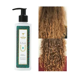 Customized Label/bottle Smooth Detangle Coconut Curly Defining Light Hold Curl Styling Cream For Natural Hair
