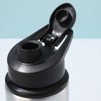 Nouvelle gourde isotherme en aluminium avec poignée et paille, couleur unie, portable pour le sport et le cyclisme en extérieur