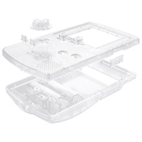 Coque de remplacement de réparation claire et colorée pour console portable Gameboy Color-Ensemble de boîtier complet avec boutons et vis