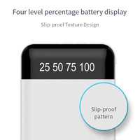 Hotriple J2 plus récent 5V/2A Micro entrée Powerbank 20000mAh charge rapide support de téléphone extérieur avec câble intégré Powerbank charge rapide
