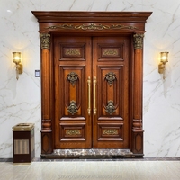 Portes d'église en bois massif de style traditionnel sur mesure, design arqué, étanches, pour usage intérieur, restaurants, hôtels, mosquées, centres commerciaux, halls