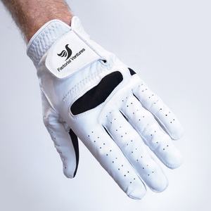 Gants de golf respirants pour gaucher sur mesure avec cuir de cabretta et cuir synthétique Logo personnalisé - Product Image 4