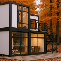 Maisons conteneurs portables de luxe Conception étanche pour centres de villégiature en bord de mer Immeuble de bureaux Maison préfabriquée pour villa