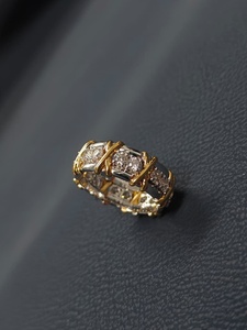 RIZTA JEWELS Hip Hop Luxury <b>Rings</b> High Quality Jewelry 14K Gold Micro Paved Lab Grown Diamond Brilliant Cut Wedding <b>Ring</b> Women's - Product Image 3