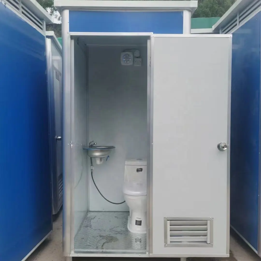 Low Cost Outdoor Prefab Restroom Portable Toilet Houses Mobile Construction Site Prefab Toilets