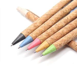 Bolígrafos de Corcho Biodegradables KUKESI CORK con Logotipo Personalizado de la Empresa, Punta de 1.0 mm y Tinta Azul/Negra - Product Image 4