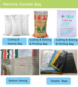 Zhejiang Hoge Snelheid Cement Pp Rijstzak Zak Productielijn 50Kg Hdpe Geweven Polypropyleen Zak Maken Machine Voor Tegelbinding