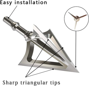 Cố định lưỡi 100/125 hạt broadheads, G5 Săn bắn cung boradheads - Product Image 3