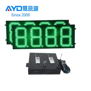 Fábrica Custom PCB 12 polegadas 7 Segmento Display LED, 8888 LED Gás Preço Sinal Único Dígito LED Board