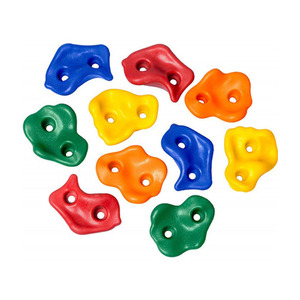 Multi-Colored Pack of Rock Climbing Holds for Kids and Adults Large Rock Wall Grips for Indoor Outdoor Play Set Build Rock Climb