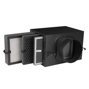 Boîte de filtre à <span class=keywords><strong>air</strong></span> HEPA haute efficacité, silencieuse, élimination de la poussière, <span class=keywords><strong>purificateur</strong></span> pré-tuyau, <span class=keywords><strong>air</strong></span> frais, métal, PM2.5, 250 m/h, CADR, filtres à huile - Product Image 1
