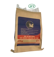 Sacs en papier kraft biodégradable de qualité industrielle, imprimés flexo avec logo personnalisé, soudés avec corde en coton, fermeture supérieure à bec verseur