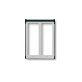 Telaio per 4 moduli 2x2 grigio chiaro 31 x 26 x 5,2 cm Contenitore per elettronica - Product Image 1