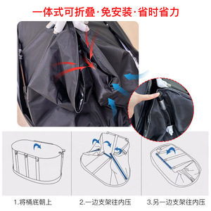 Bañera de Hielo Portátil Ovalada 120x60x65cm Negra para Adultos, Spa de Recuperación - Product Image 3