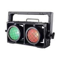 Luz LED RGBW 5 en 1 de Dos Ojos para Audiencia, Pantalla a Color de 1.77'', DMX RDM Multicanal, Luz Cegadora para Escenario, Estudio, Teatro, Conciertos