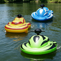 Jet ski gonflable électrique, jouet aquatique sûr avec propulseur électrique, embarcation gonflable pour jeux aquatiques en famille, divertissement en piscine
