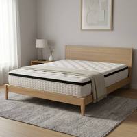 Matelas hybride moderne et durable à ressorts ensachés, 25 cm d'épaisseur, fourni directement par l'usine, logo personnalisé, mousse ondulée en boîte pour projets hôteliers