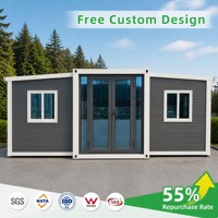 Premium PuTian Doppel-Flach 20ft Erweiterbare Vorgefertigte Container-Villa Minimalistisches Luxus-Interieur Mehrzimmer Modulares Haus