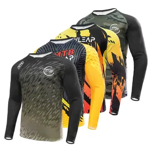 Jeugd Mountainbike Fiets Rider Basic Lange Mouw Off-Road Jersey Downhill & Motocross Dirt Bike Cycling Racing Shirts voor Verkoop