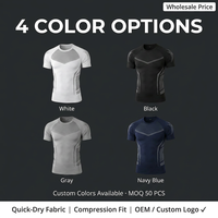 Nouveau T-shirt de sport moulant à manches courtes pour homme, col rond, en soie de lait haute élasticité 180 g/m², 95 % polyester, 5 % élasthanne