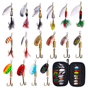 Conjunto de iscas giratórias com equipamento para pesca, 16 peças, iscas de pesca para truta, salmão, salmão e baleia - Product Image 5