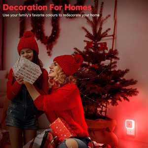 Luz Nocturna Enchufable con Sensor de Oscuridad Automático de 0.5W para Pasillos, Dormitorios Infantiles, Baños, Guarderías y Niñeras - Product Image 6