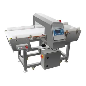Mesin pendeteksi logam industri makanan sabuk konveyor untuk detektor logam jalur produksi untuk industri makanan buatan Tiongkok
