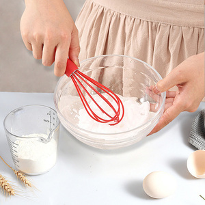 Batteur manuel en silicone et mélangeur à pâtes, petit fouet à crème et à œufs pour la pâtisserie domestique - Product Image 4