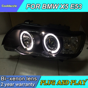 2 pezzi HA CONDOTTO Il Faro Per BMW <span class=keywords><strong>X5</strong></span> E53 1999-2003 Anno HA CONDOTTO LA Lampada Frontale Con Luce di Marcia Diurna - Product Image 6