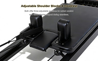 Máquina de Pilates Reformer Plegable de Aluminio, Resistente, Ajustable, Profesional, para Estudio o Uso Comercial