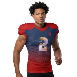 Uniforme de football américain prêt pour le jeu, en polyester respirant, léger et anti-transpiration, pour les matchs scolaires, universitaires et de club - Product Image 5