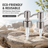 Flacon pompe pour savon liquide, désinfectant pour les mains, shampoing et gel douche