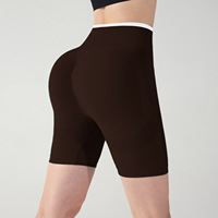 Shorts de yoga pour femmes à taille haute élastique, extensibles dans quatre directions, sans coutures, respirants, antibactériens, pour l'entraînement sportif en extérieur