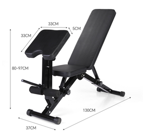 <span class=keywords><strong>Banco</strong></span> de Pesas Plegable, Portátil, Ajustable, Duradero, Cómodo, Seguro y Moderno, <span class=keywords><strong>Multigimnasio</strong></span>, de Acero al Carbono - Product Image 2