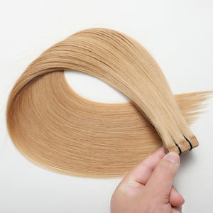Ruban vierge aligné sur les cuticules brutes d'usine dans les extensions de cheveux trame invisible Double tirage <span class=keywords><strong>Dunant</strong></span> européen 100 cheveux humains blonds - Product Image 1