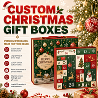 Meilleur choix - Calendrier de l'Avent de Noël - Boîte en matériaux recyclés - Bougies - Cosmétiques - Snacks - Bijoux - Cadeaux d'affaires - Personnalisable