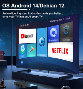 Boîtier TV intelligent 8K, puissance de calcul 6T, 4 Go 64 Go, décodeur réseau à super résolution IA, compatible UE/US - Product Image 5