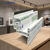 Profil de fenêtre UPVC FONIRTE pour fenêtre à battant, utilisation dans les bâtiments modernes