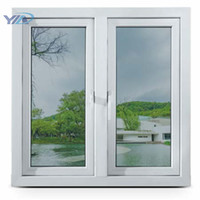 Designer graphique pvc fenêtres et portes villas Double Vitrage UPVC Fenêtre à battants