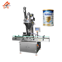 Machine de remplissage semi-automatique de sachets préformés avec peseuse à vis sans fin 5-500g haute précision pour poudre d'épices et de protéines
