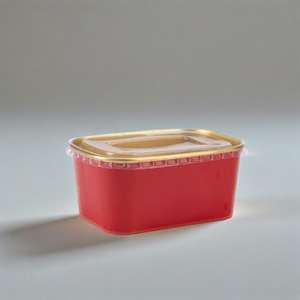 ชามกระดาษทรงสี่เหลี่ยมขนาด 1000 มล. พร้อมฝาปิด สำหรับใส่สลัดและซูชิ ราคาประหยัด - Product Image 6