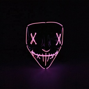 Halloween Noël Allumer EL Masque LED <span class=keywords><strong>Purge</strong></span> Masque Pour <span class=keywords><strong>La</strong></span> Fête Costumée - Product Image 3