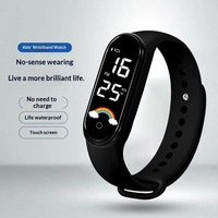 Montre de sport numérique LED étanche 3 ATM pour enfants, étudiants, hommes et femmes, vente en gros d'usine 2026, montre électronique tendance