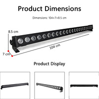 Projecteur LED mural 24x3W, lumière à effet LED, lumière de scène pour discothèque, bar, mariage, effet pixel DMX512, éclairage de scène pour spectacle événementiel